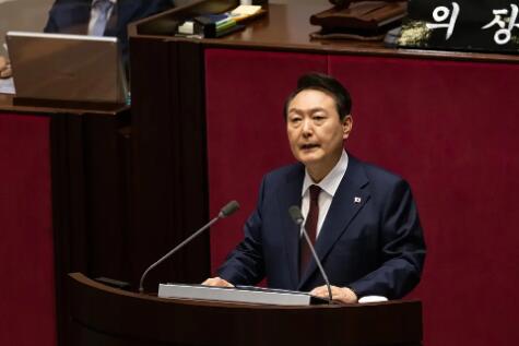 韩总统在国会发表施政演说 遭最大在野党集体抵制